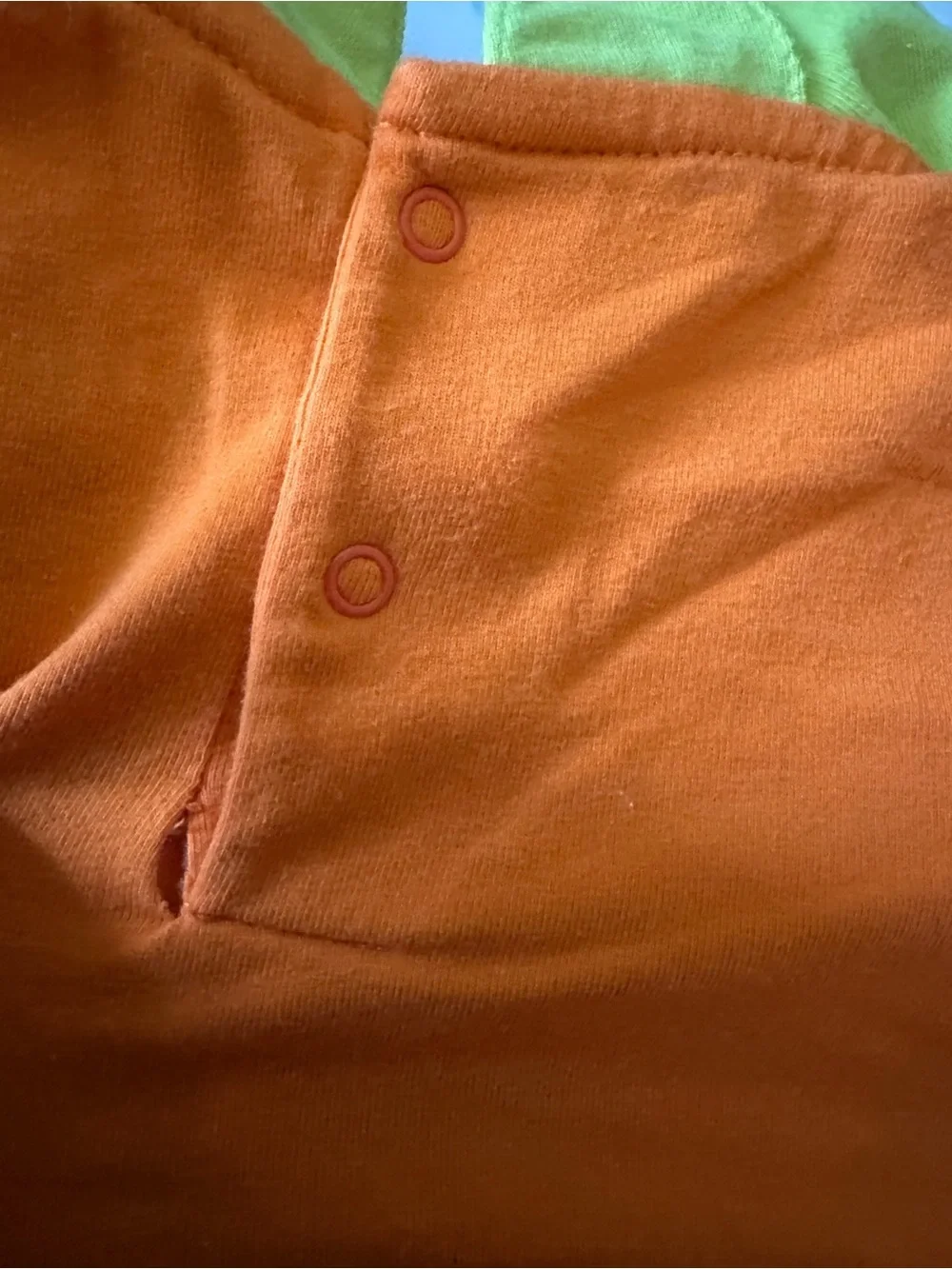 Baby Cat & Jack Pumpkin outfit 3-6 months perfect for  Halloween small flaw